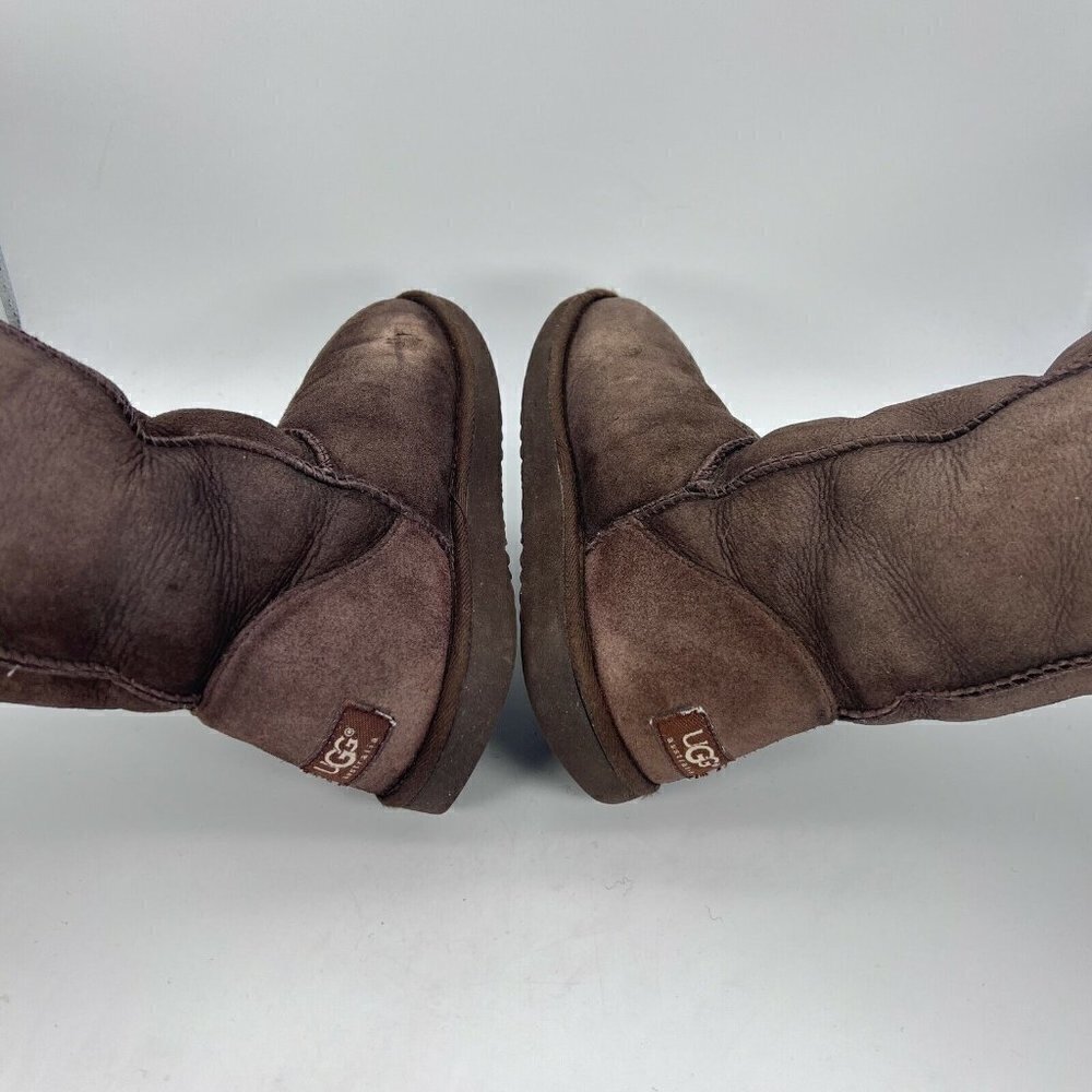 UGG Classic Women Size 8 Tall Winter Snow Boots Brown Mid Calf 5805 - Picture 8 of 11